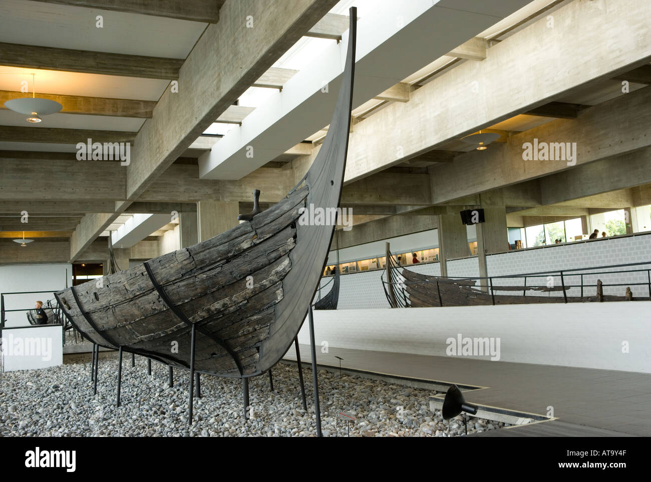 Roskilde Dänemark erhaltenen und rekonstruierten Boot im Wikingerschiff-Museum Stockfoto