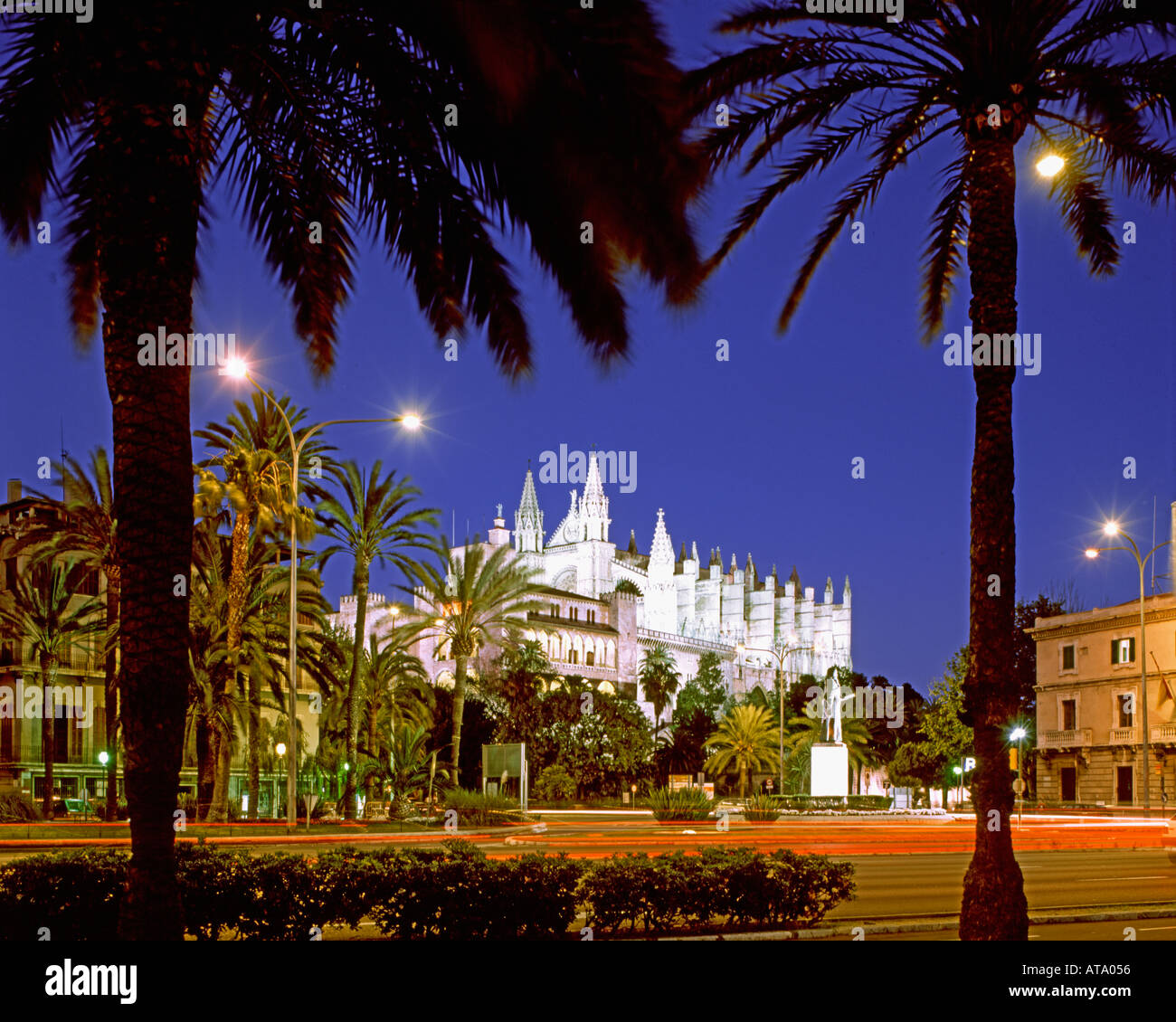 Spanien Mallorca Kathedral dawn Stockfoto