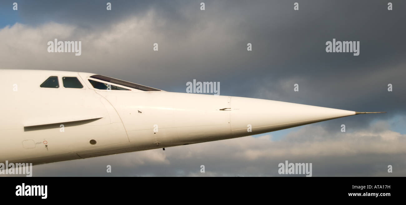 Concorde G-BOAC - Nase Stockfoto