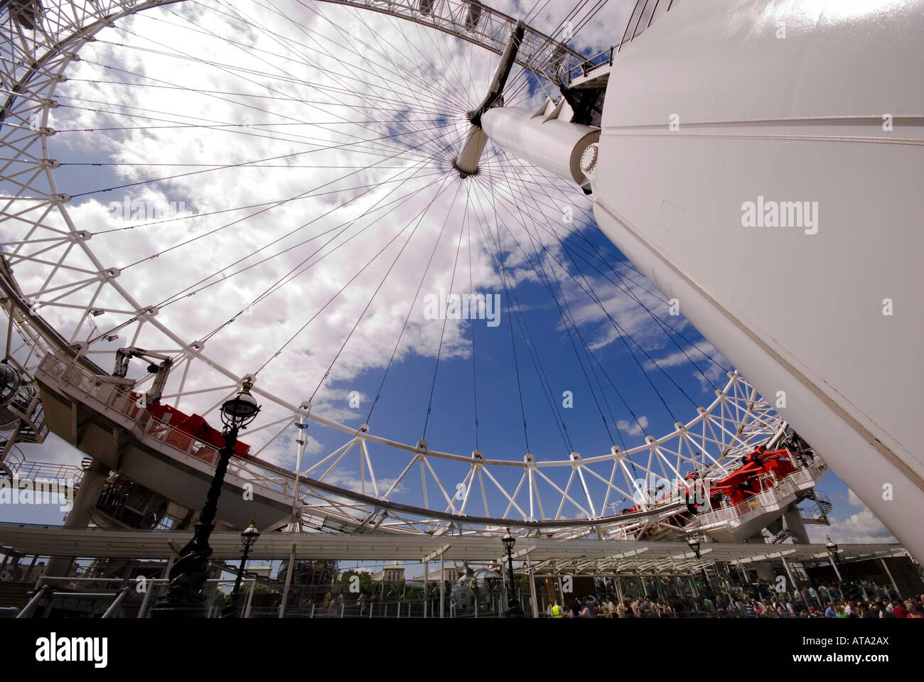 London Eye ausgesetzt Stockfoto