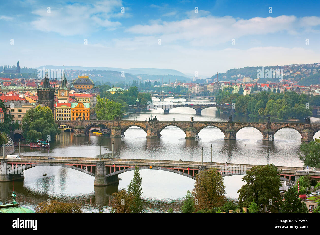 Karlsbrücke Prag Tschechische Republik Stockfoto