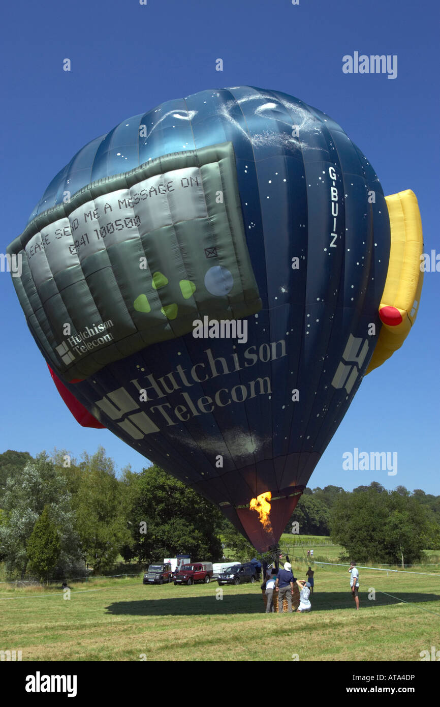 Heißluft-Ballon, Groombridge Place, Sussex, England Stockfoto