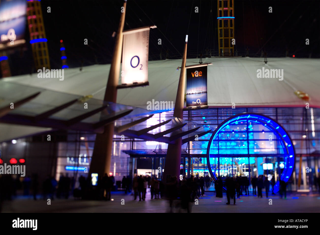 Die O2 Arena ist ein beliebter Treffpunkt in London Stockfoto