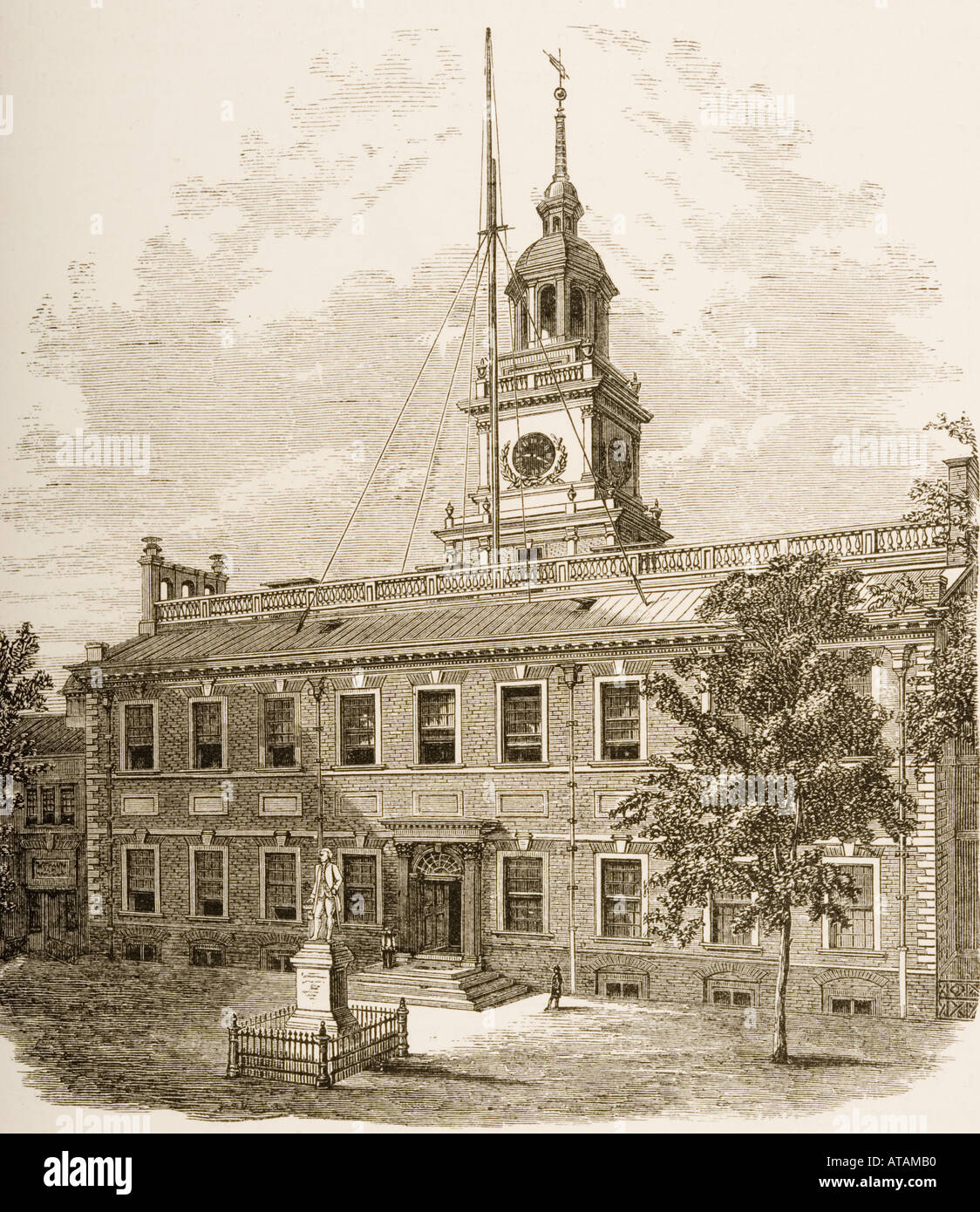 County Court House oder Independence Hall, Philadelphia, Pennsylvania. Stockfoto