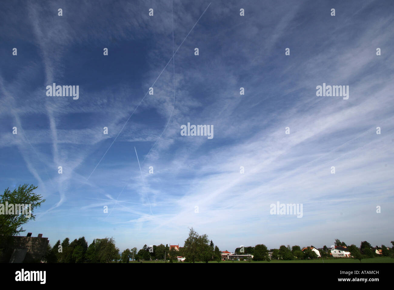 bewölkter Himmel Stockfoto