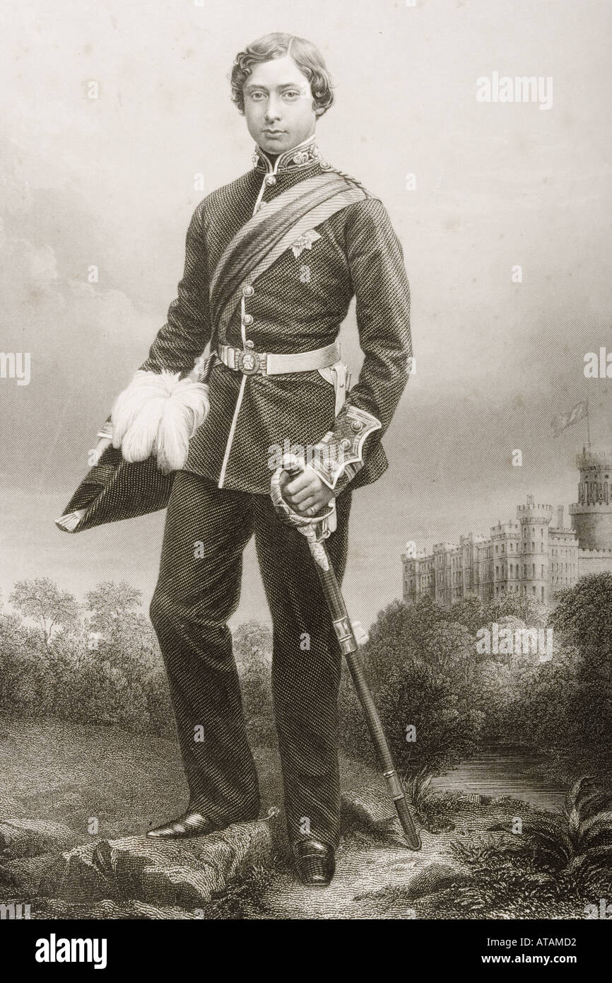 Albert Edward, 1841 - 1910. Prinz von Wales, Herzog von Sachsen, Prinz von Sachsen Coburg Gotha, zukünftige König Edward VII. von Großbritannien. Stockfoto