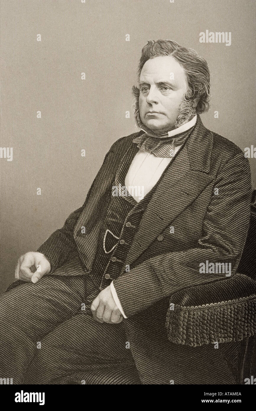 John Bright, 1811 - 1889. Britische Radikalen und Liberalen Staatsmann und Redner. Stockfoto