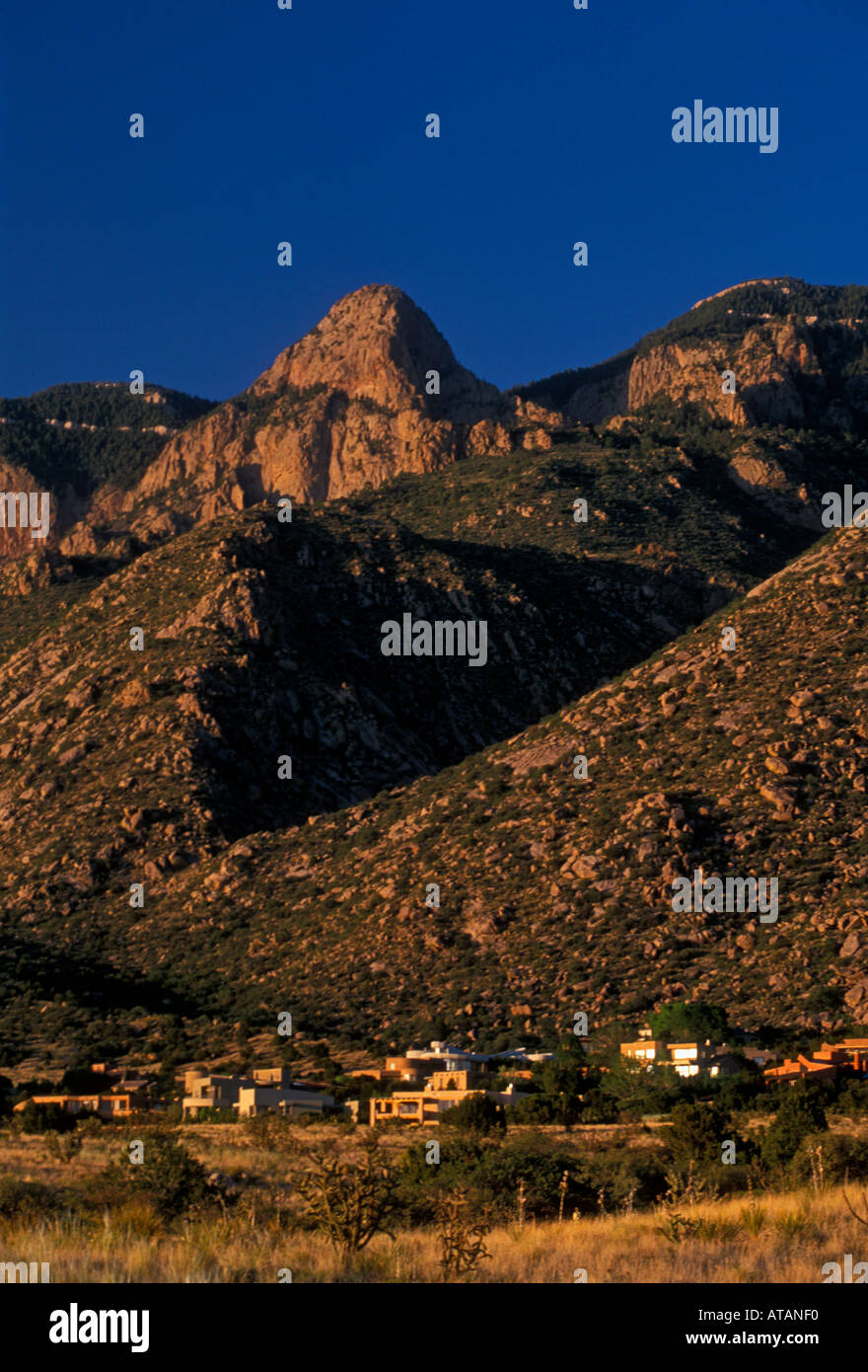 Granit Felsen, Felsen, Sandia Berge, Berge, Berge, Albuquerque, Bernalillo County, New Jersey, USA, Nordamerika Stockfoto