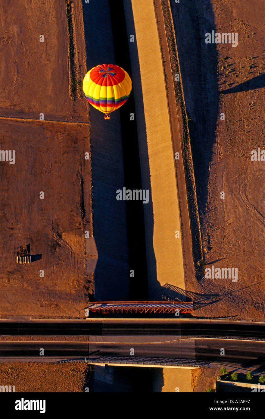 Heißluft-Ballon, Heißluftballons, International Balloon Fiesta, Heißluft-Ballonfahrt, Albuquerque, Bernalillo County, New Mexico, Vereinigte Staaten Stockfoto