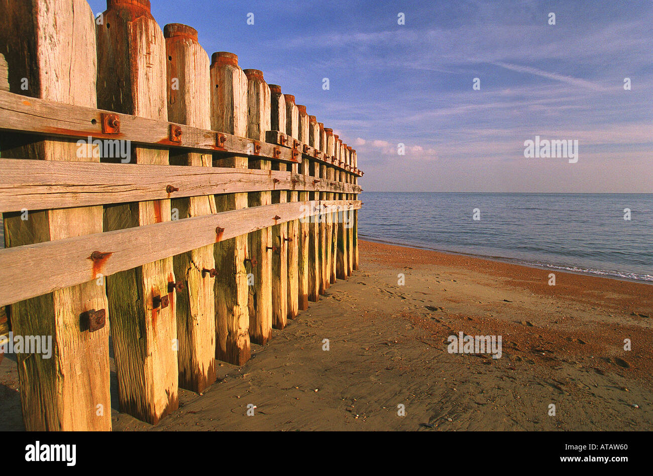 Alten Küstenschutzes in Ventnor auf der Isle Of Wight Stockfoto