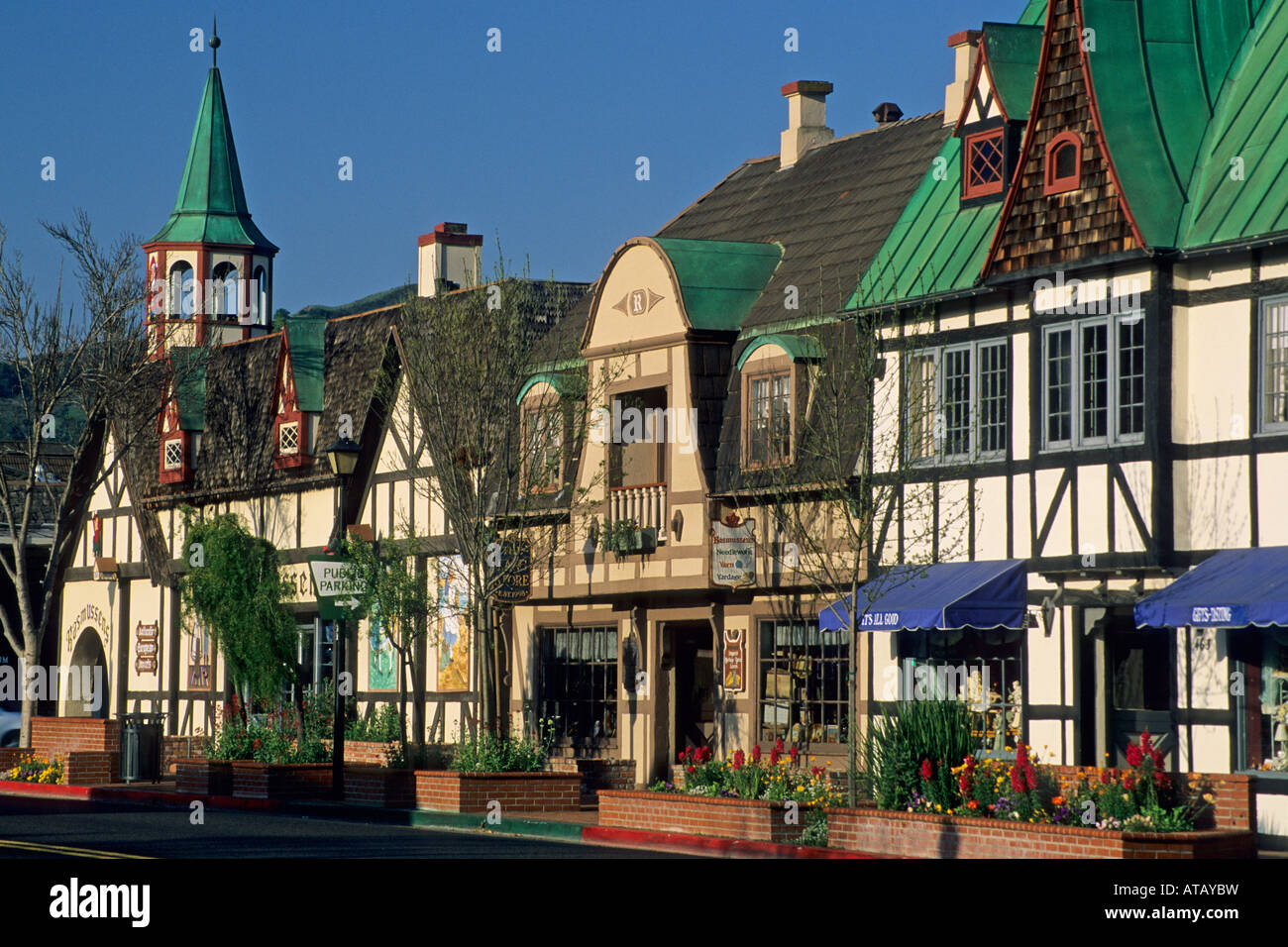 Dänisches Dorf Solvang Santa Barbara County Kalifornien Stockfotografie