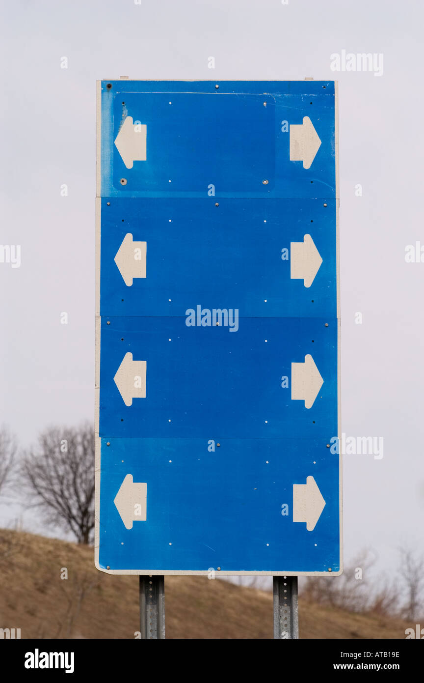 Straßenschild in der Nähe von Syrakus New York Vereinigte Staaten Stockfoto