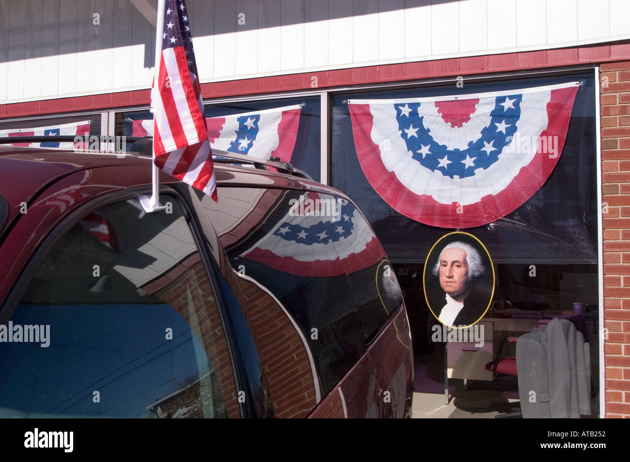 Präsidenten Tag Automobile Verkauf New Hampshire USA Stockfoto