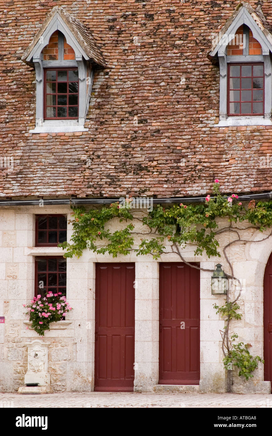 Villa am Schloss Moulin, Loir et Cher, Frankreich Stockfoto