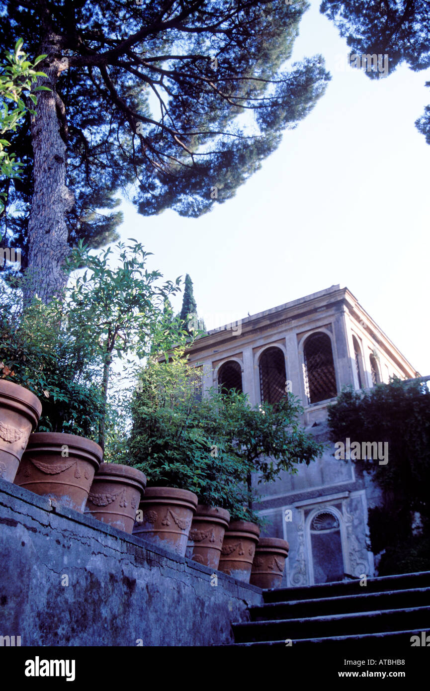 Der Eingang zum Il Palatino oder The Palantine, Rom, Italien. Stockfoto