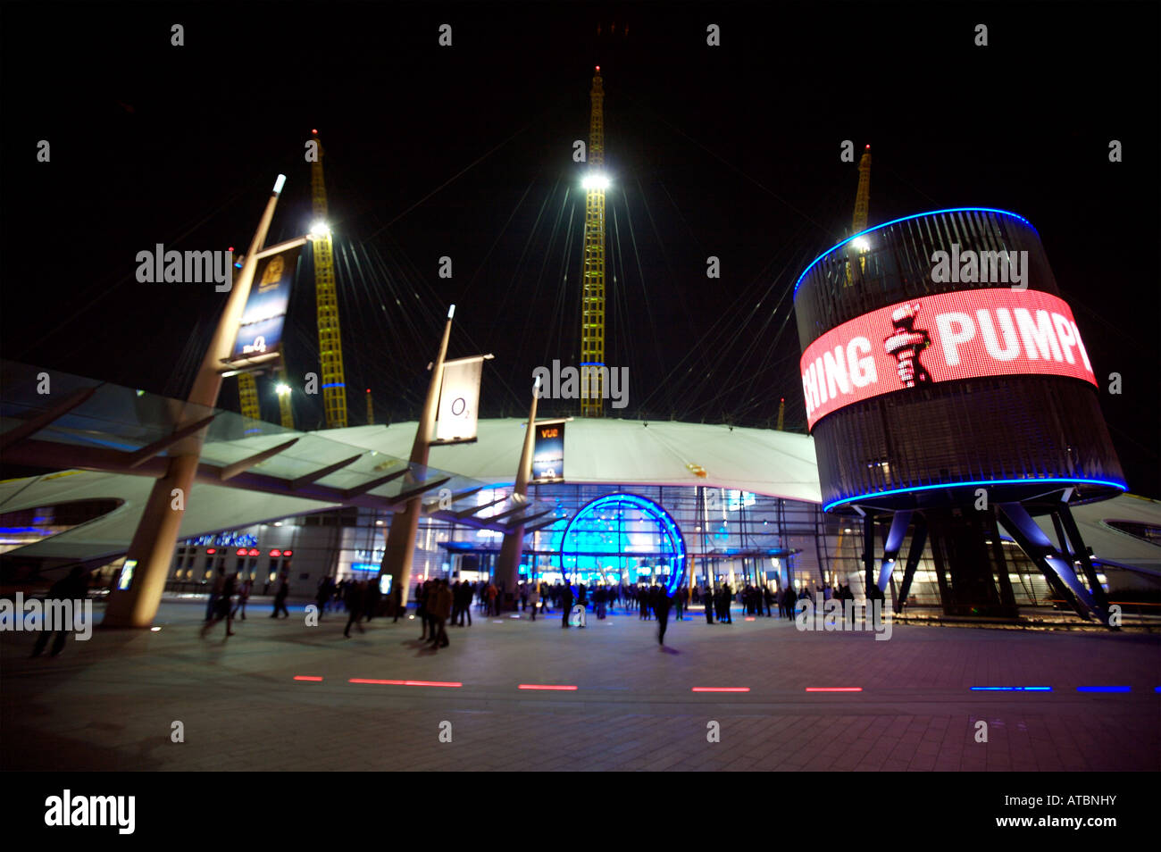 Die O2 Arena ist ein beliebter Treffpunkt in London Stockfoto