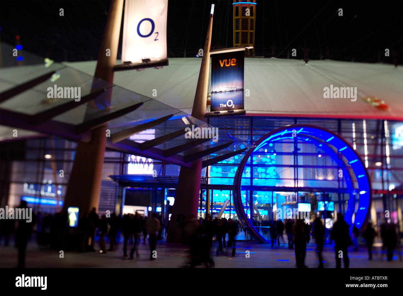 Die O2 Arena ist ein beliebter Treffpunkt in London Stockfoto