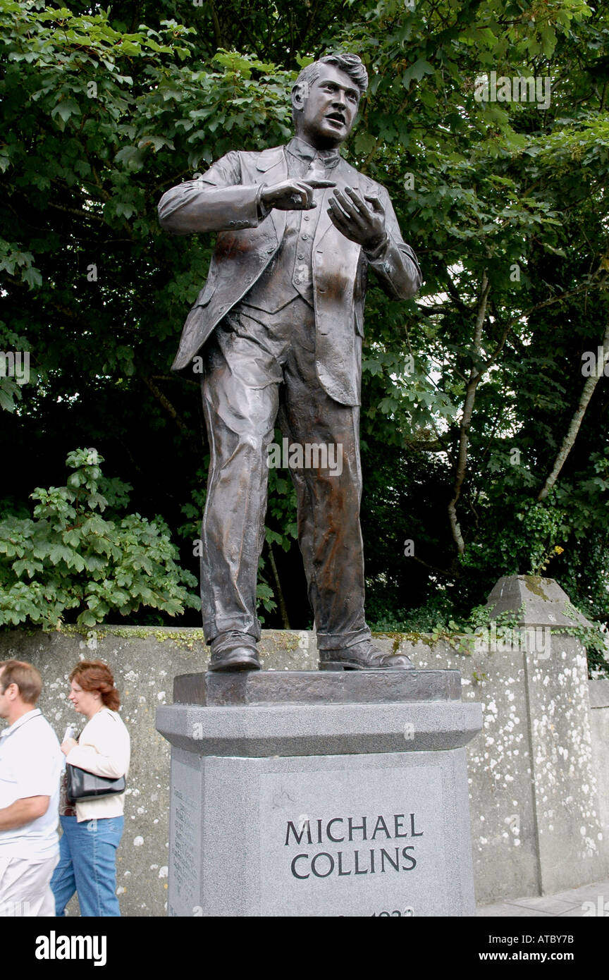 Statue von Michael Collins Heimat Stadt Cahirsciveen Co Cork Stockfoto