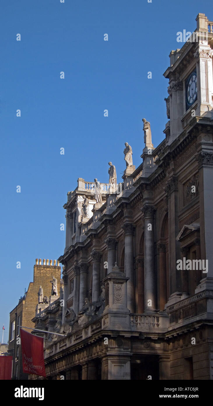 Royal Academy Hintereingang, Piccadilly, London, England, UK Stockfoto