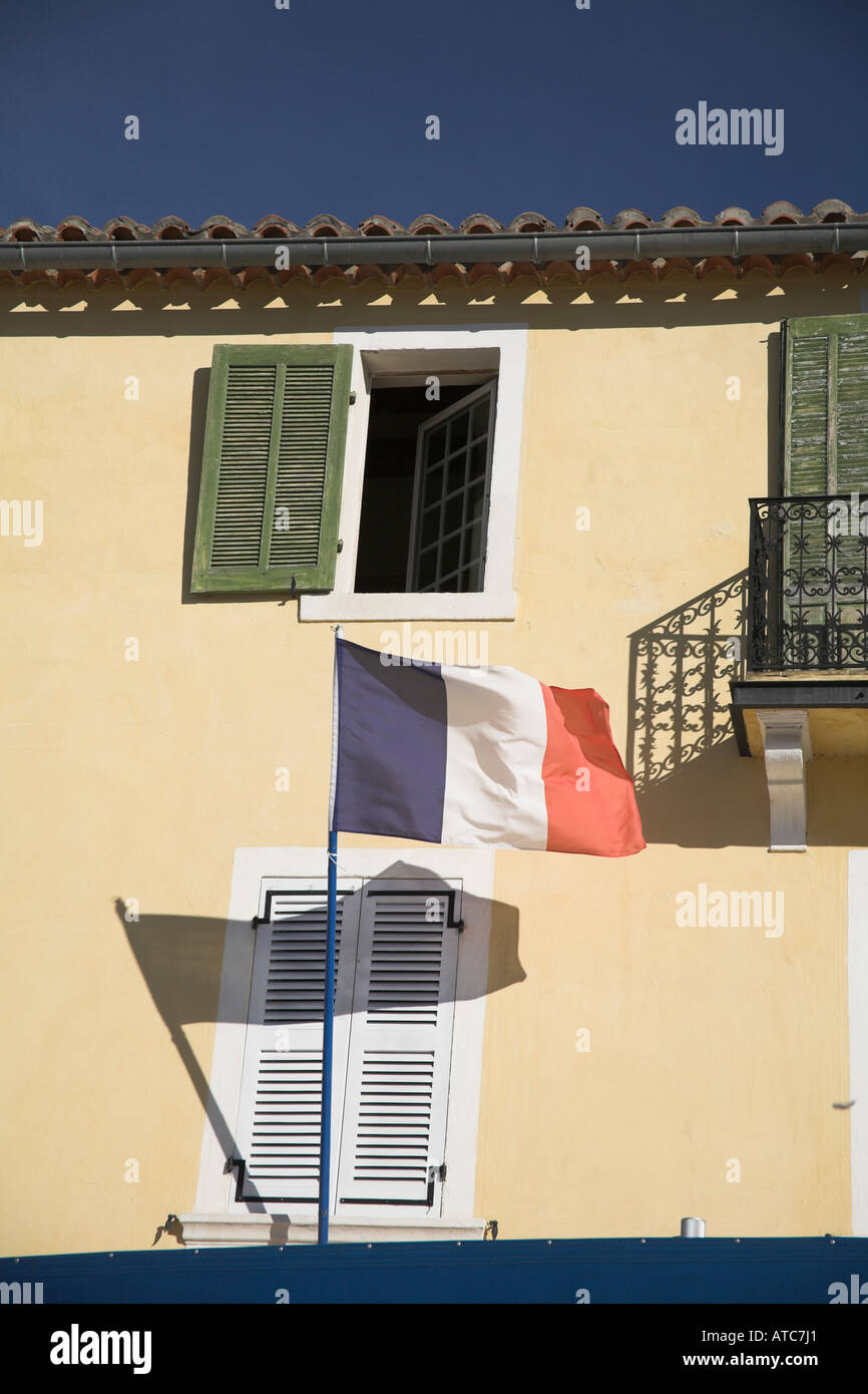 Frankreich Französisch nationalen Flagge Tricoleur Fahnen Stockfoto