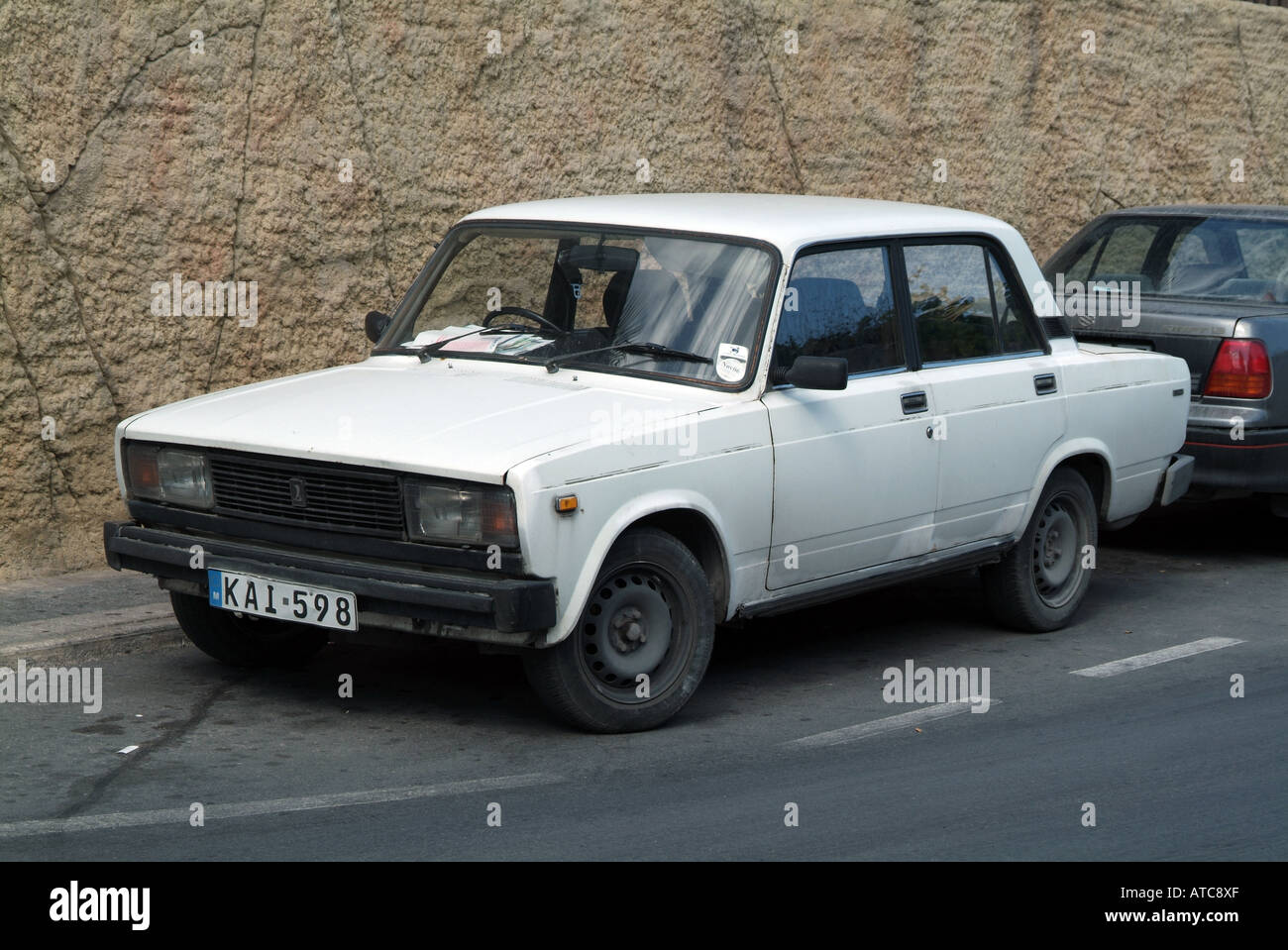 Lada, Riva, Müll, Auto, Russisch, UdSSR, erbaut, unter Liscensce von Fiat, Stockfoto