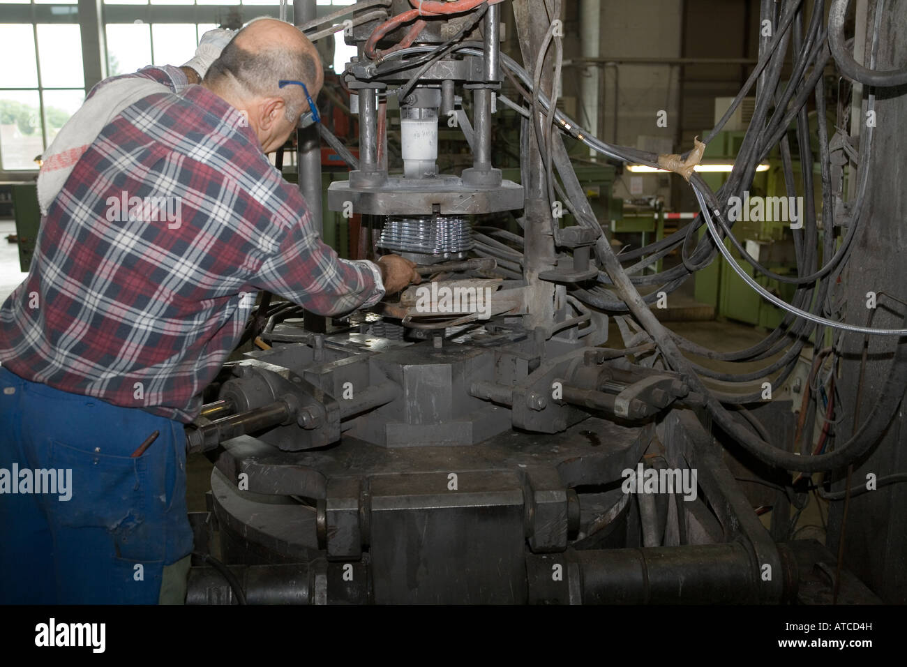 Metallbearbeitung-Anlage Stockfoto