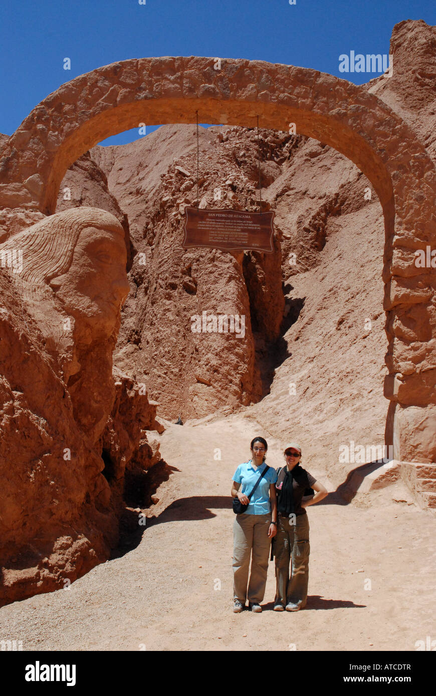 Frauen Reisende Atacama Wüste Chile Stockfoto