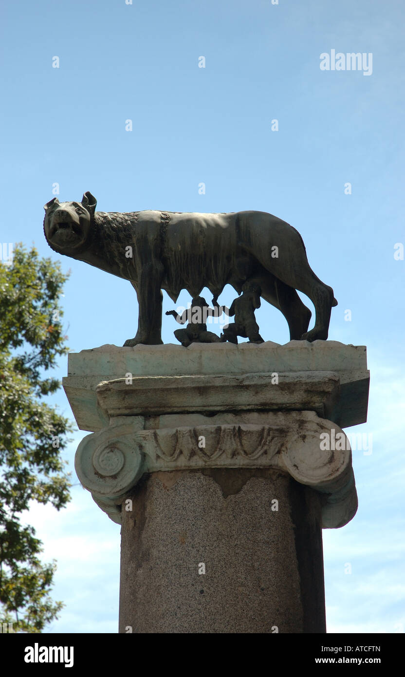Romulus und Remus Stockfoto
