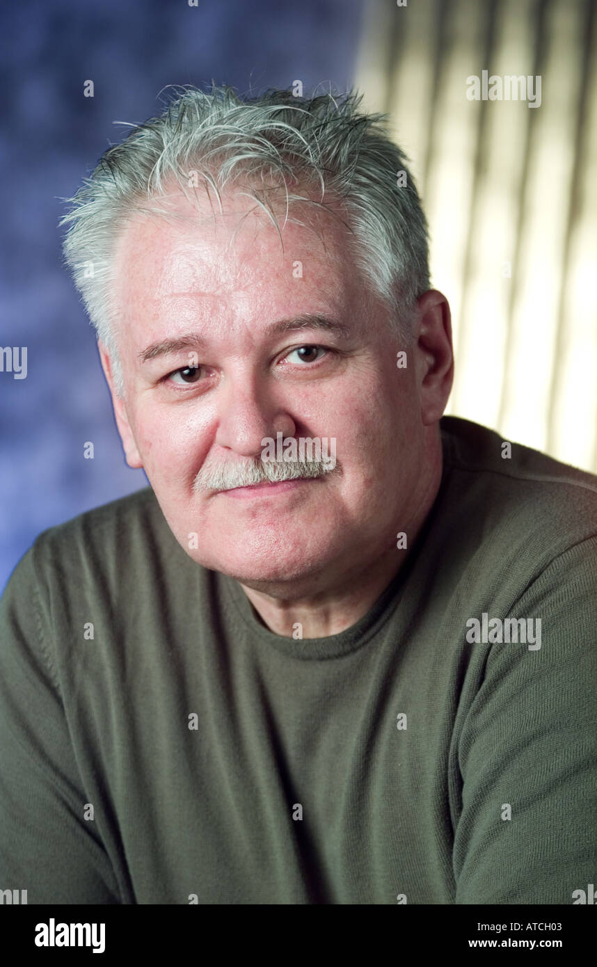 Portrait von senior kaukasischen Mann Stockfoto