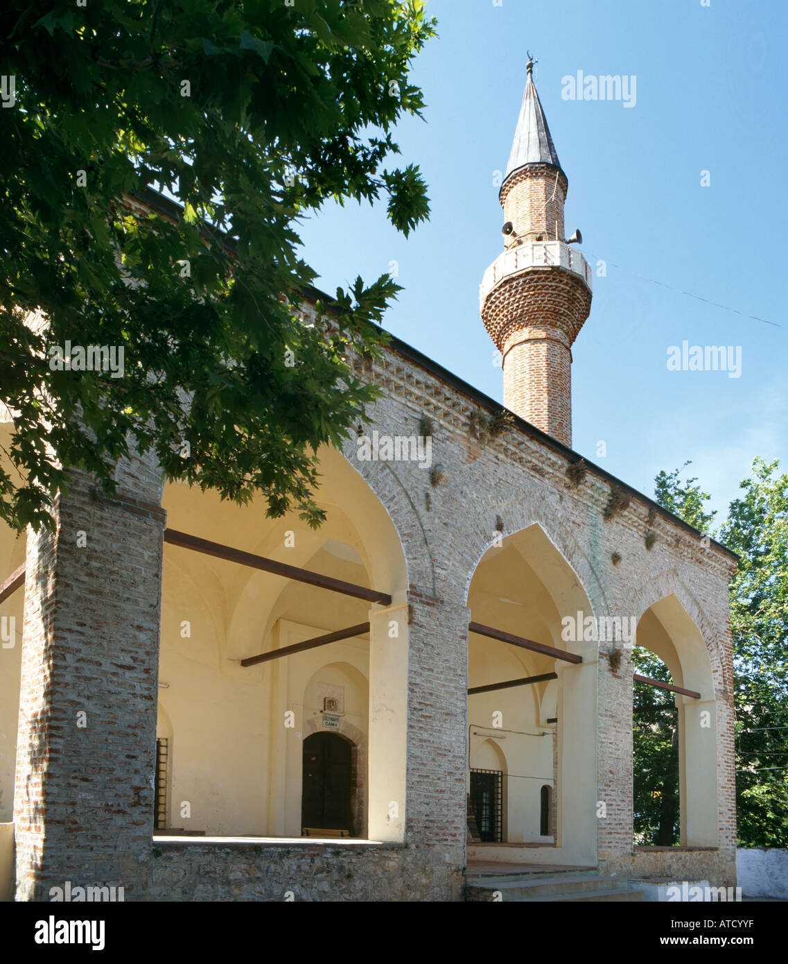 Moschee außerhalb der alten Burg, Alanya, Mittelmeerküste, Türkei Stockfoto