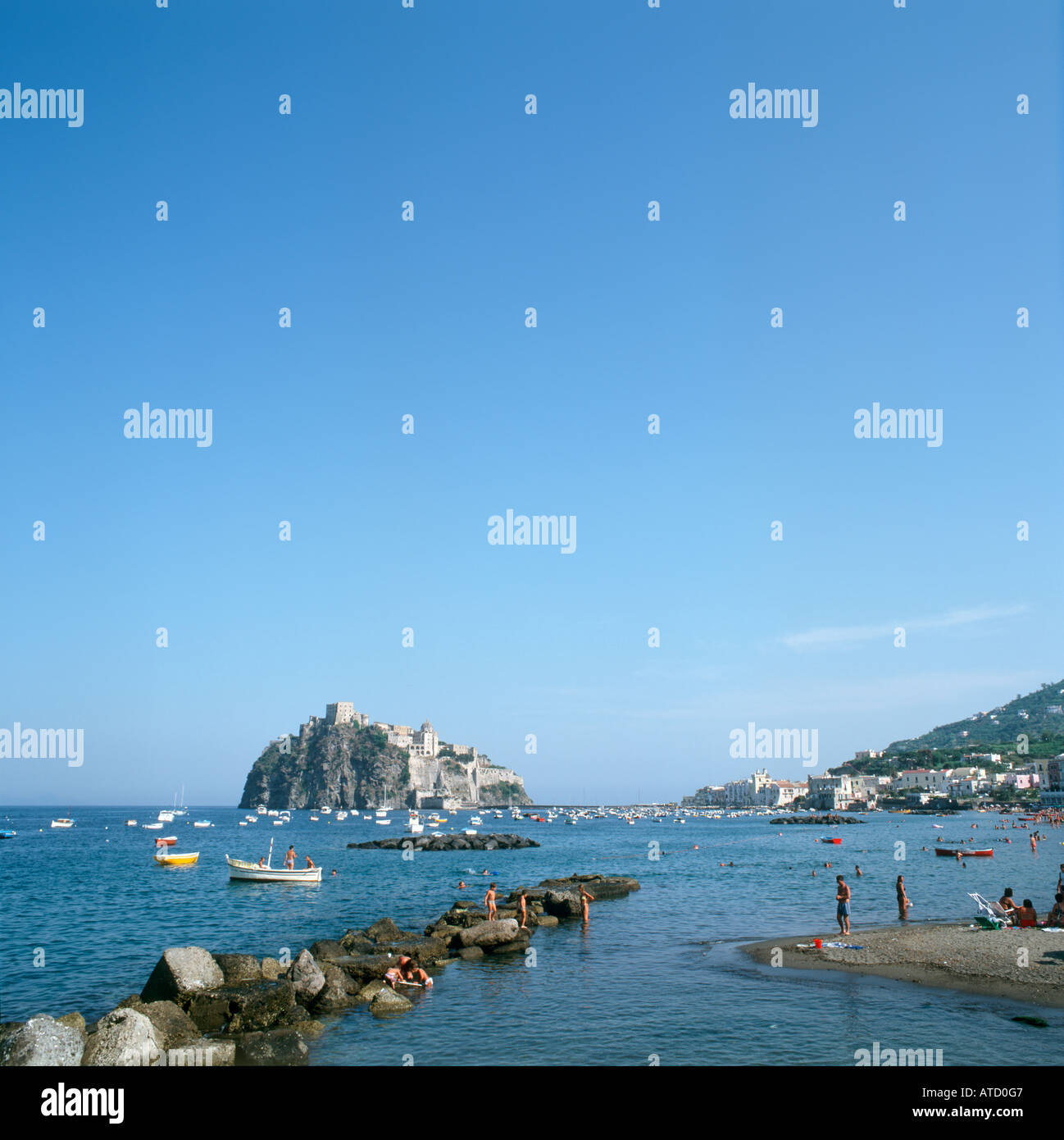 Castello Aragonese, Ischia Ponte, Ischia, Italien Stockfoto