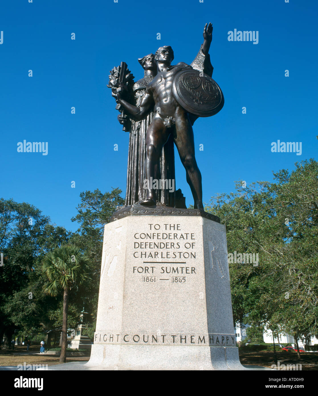 Civil War Memorial White Point Gardens Charleston South
