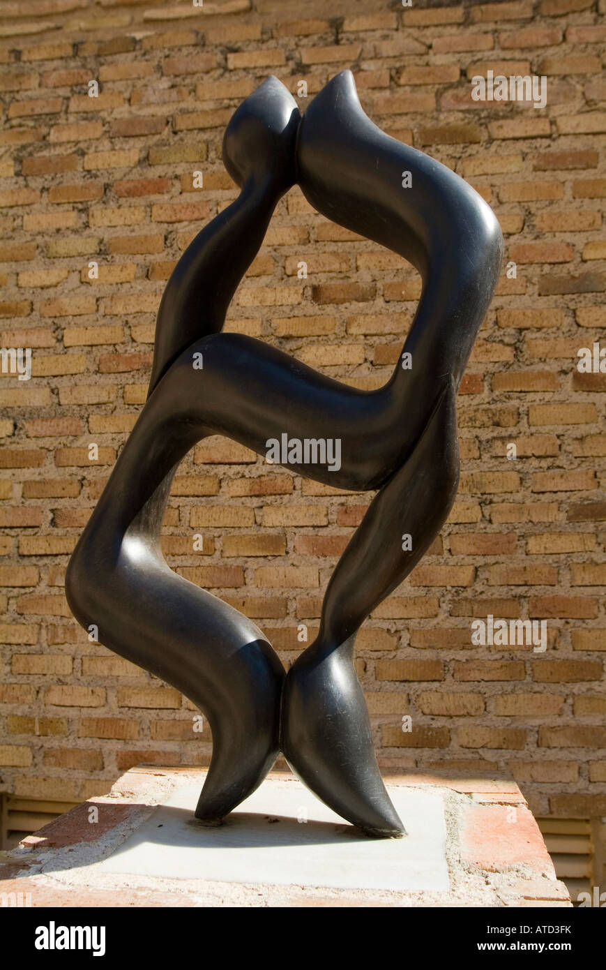 Martina Lasry Skulptur in Toledo, Spanien (Simbologia de Las Letras Hebreas, 20. Jahrhundert) Stockfoto