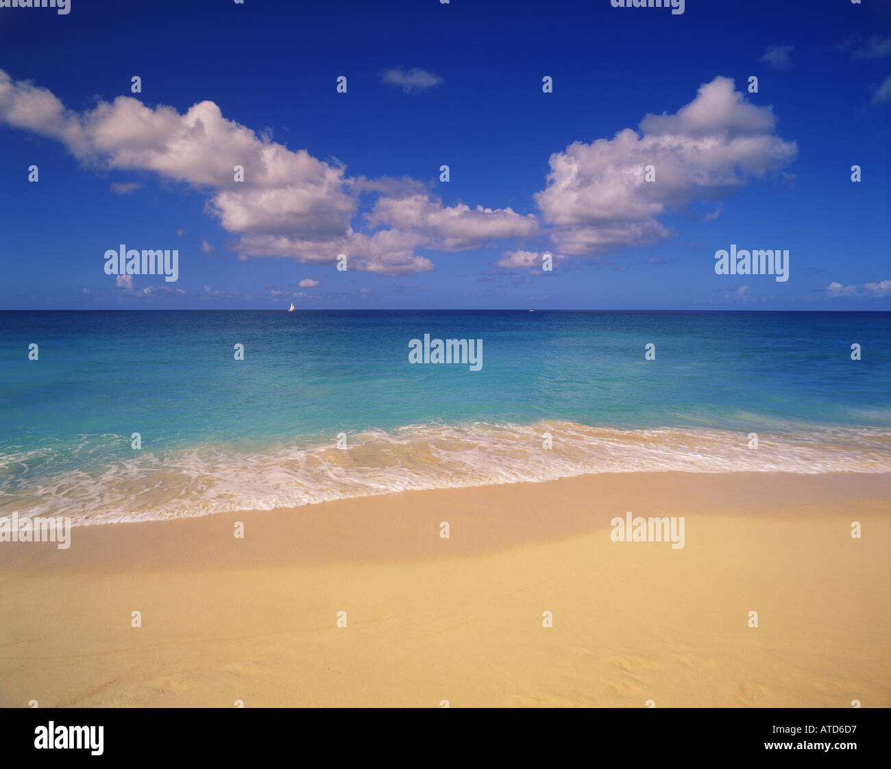 Cupecoy Bay St. Maarten Stockfoto