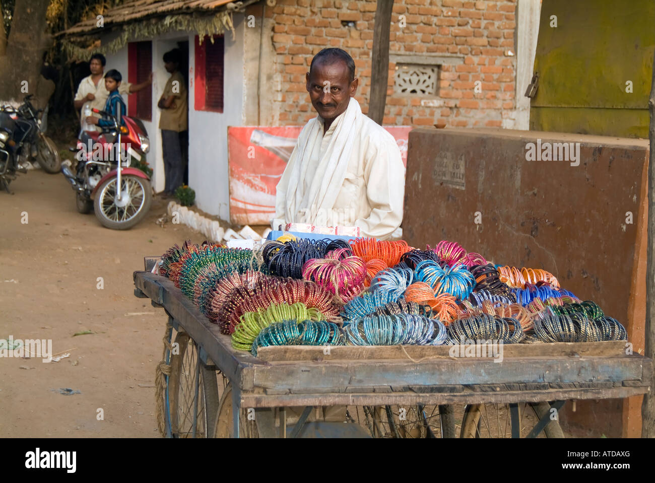 Straße Verkäufer in Indien Stockfoto