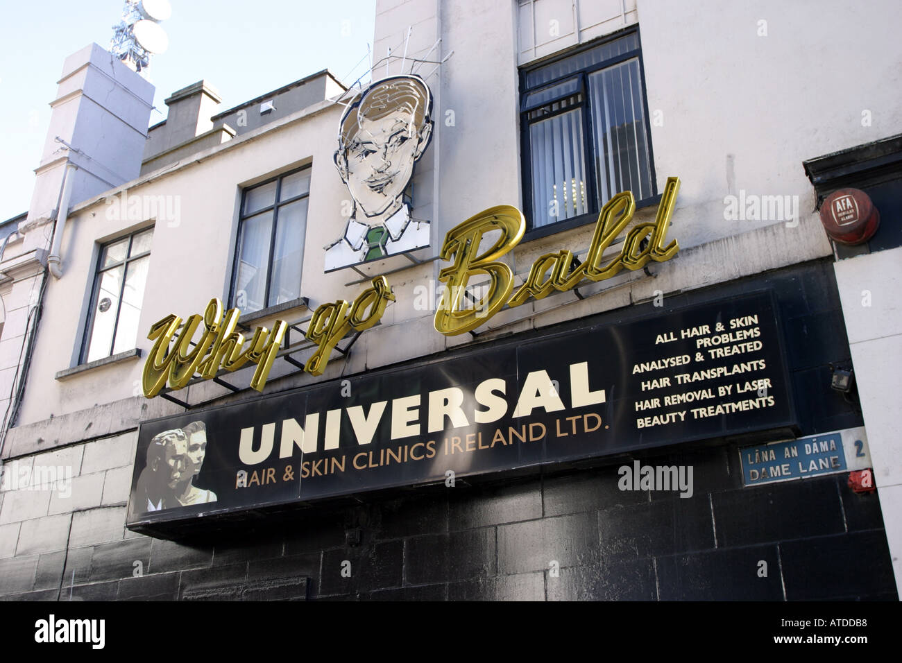 Straßenschild für Kahlheit Kuren in Dublin Irland Stockfoto