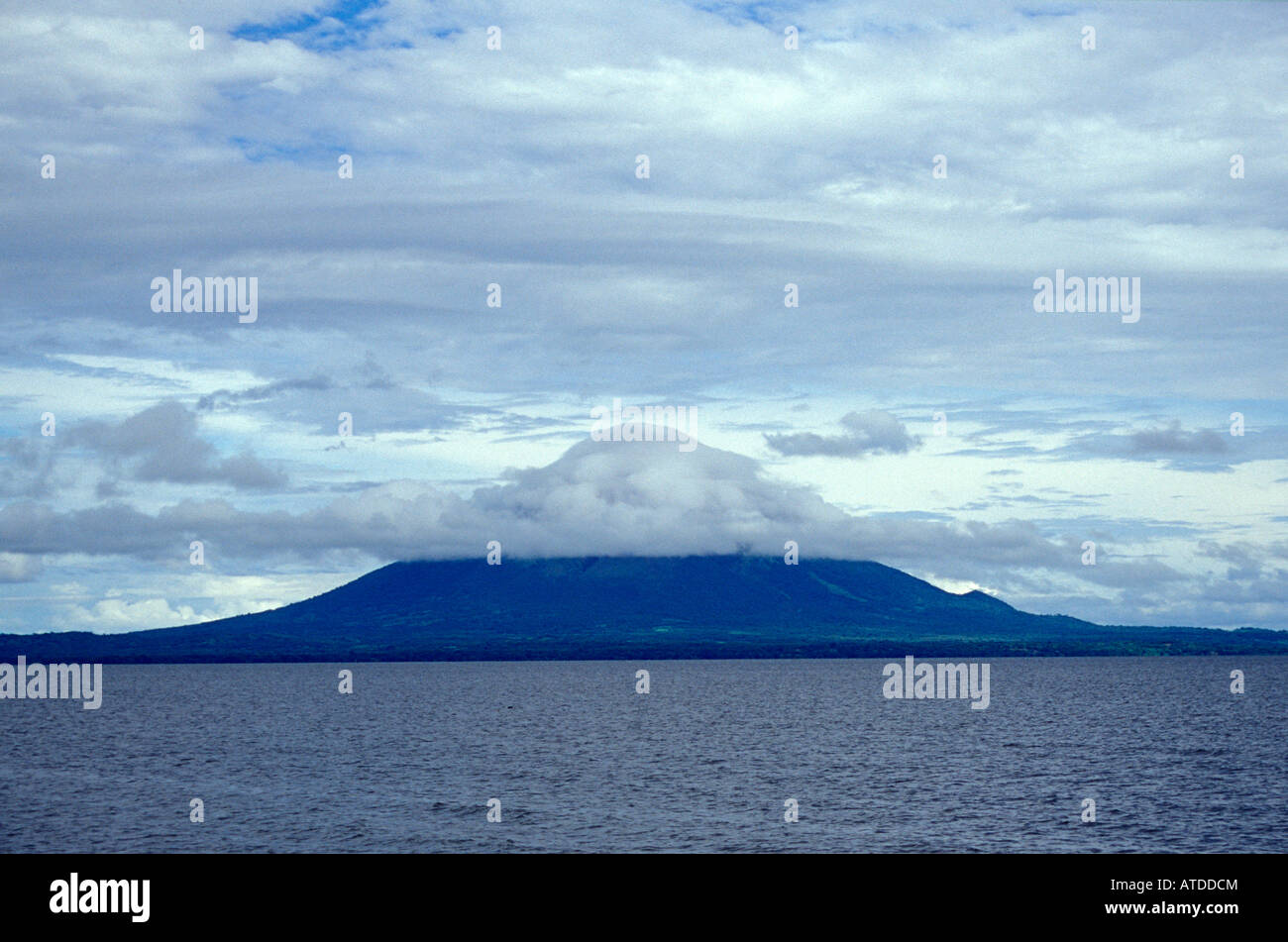 Den Nicaragua See und Vulkan Concepción Vulkan, oder Insel Ometepe, Isla de Ometepe, Nicaragua Stockfoto