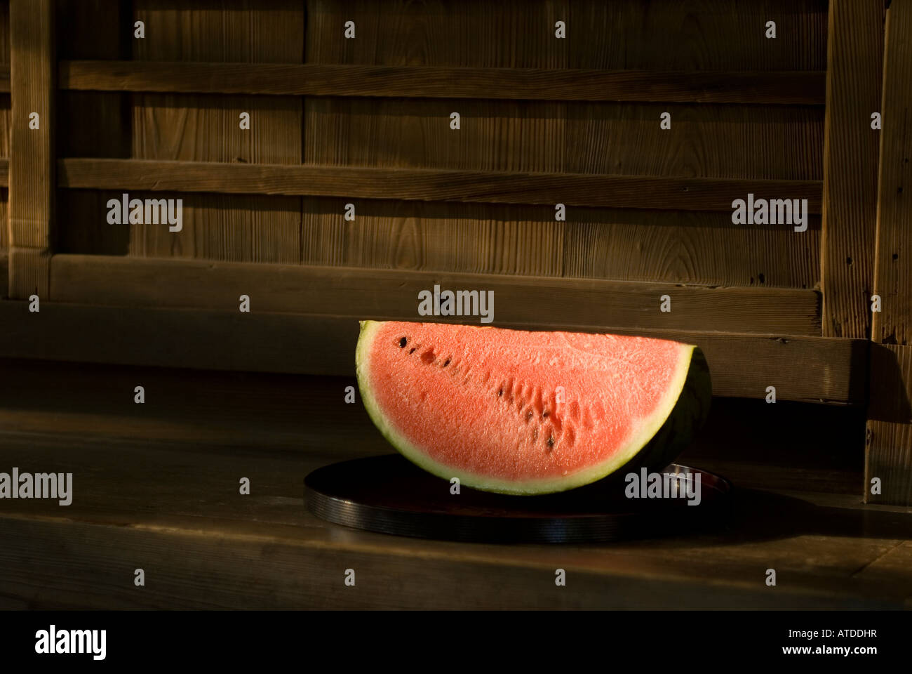 Scheibe Wassermelone Stockfoto