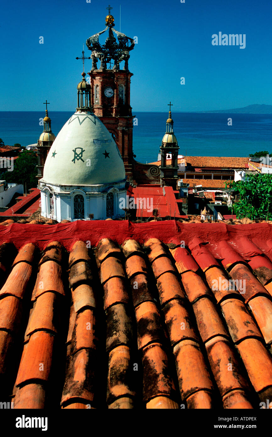 Die mexikanische Riviera ist ein beliebtes Touristenziel für Kreuzfahrt Schiffe Puerto Vallarta Mexiko Stockfoto