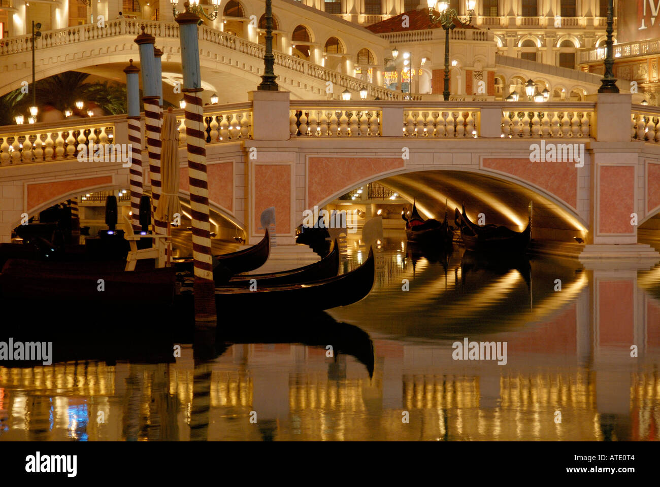 Kanäle an der Venetian Las Vegas Nevada USA Stockfoto