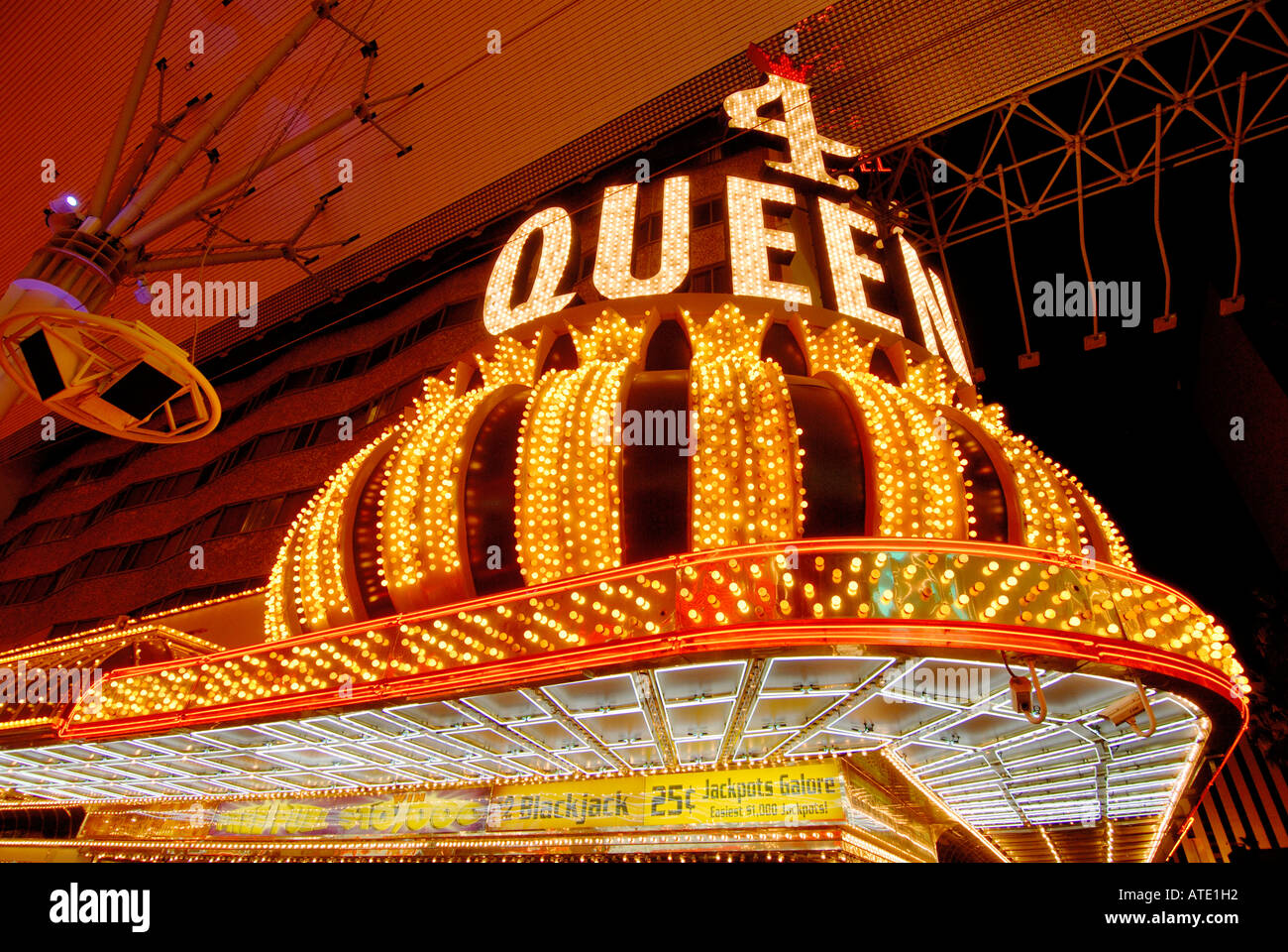 4 Queens Hotel and Casino Las Vegas Nevada USA Stockfoto