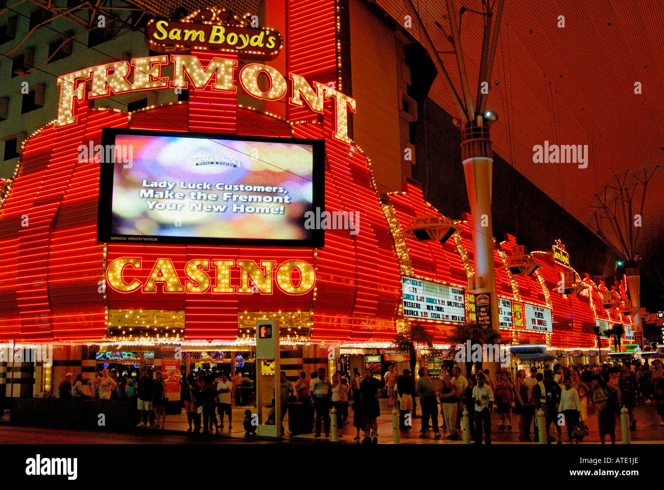 Fremont Casino Las Vegas Nevada, USA Stockfoto