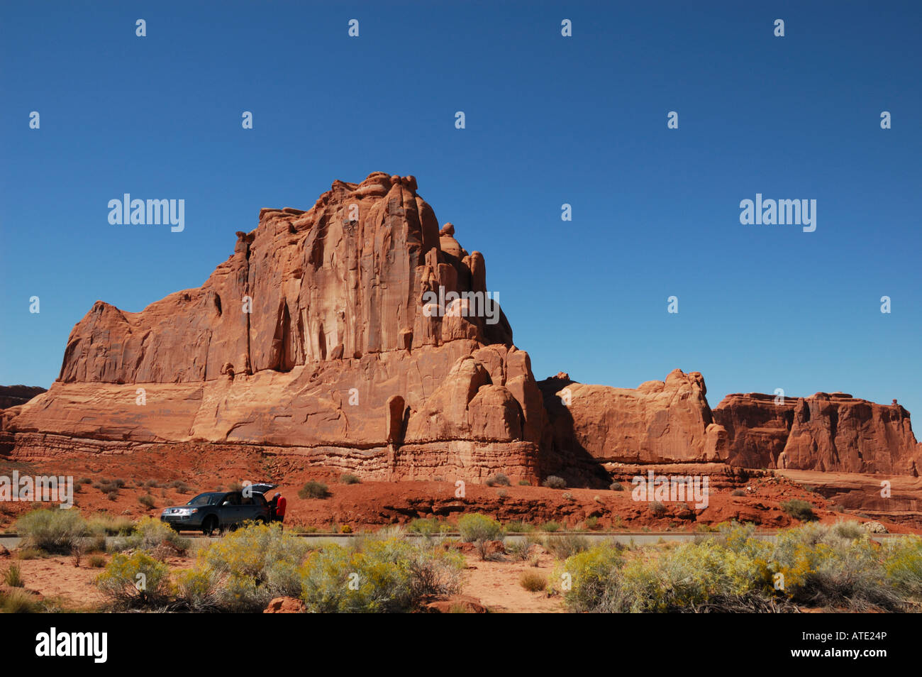 Roter Sandstein im südlichen Utah. Stockfoto