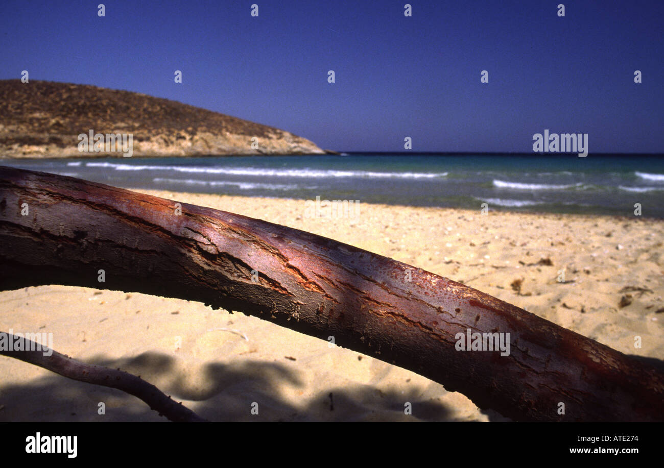 Verlassenen griechischen Strand Stockfoto