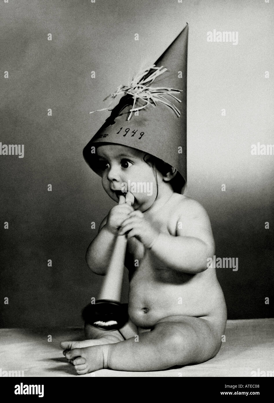 Bringt das neue Jahr 1949 Stockfoto