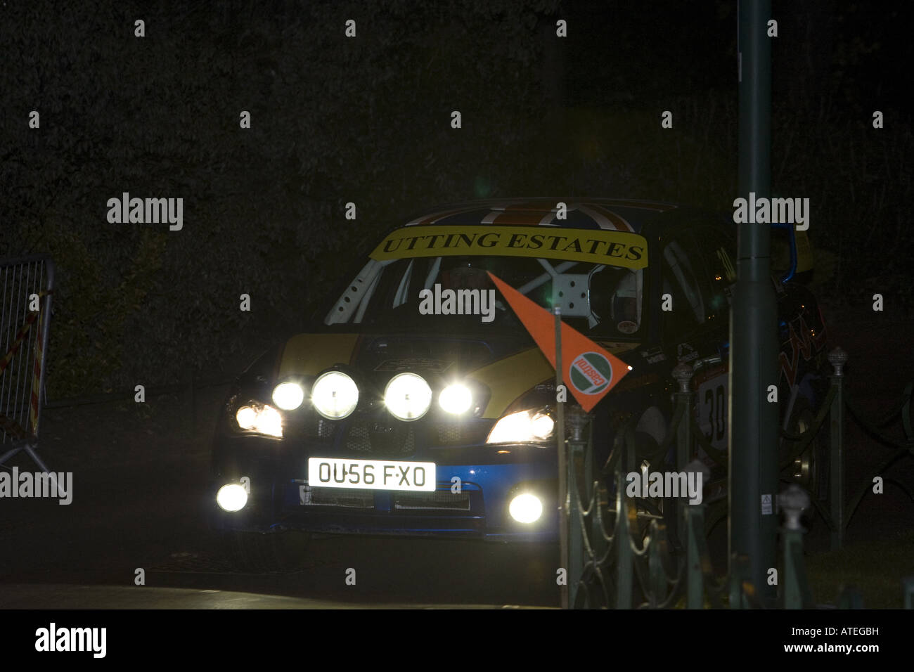 Rallye Sunseeker Pirelli MSA Schotter-Rallye-Europameisterschaft 2008 Stockfoto