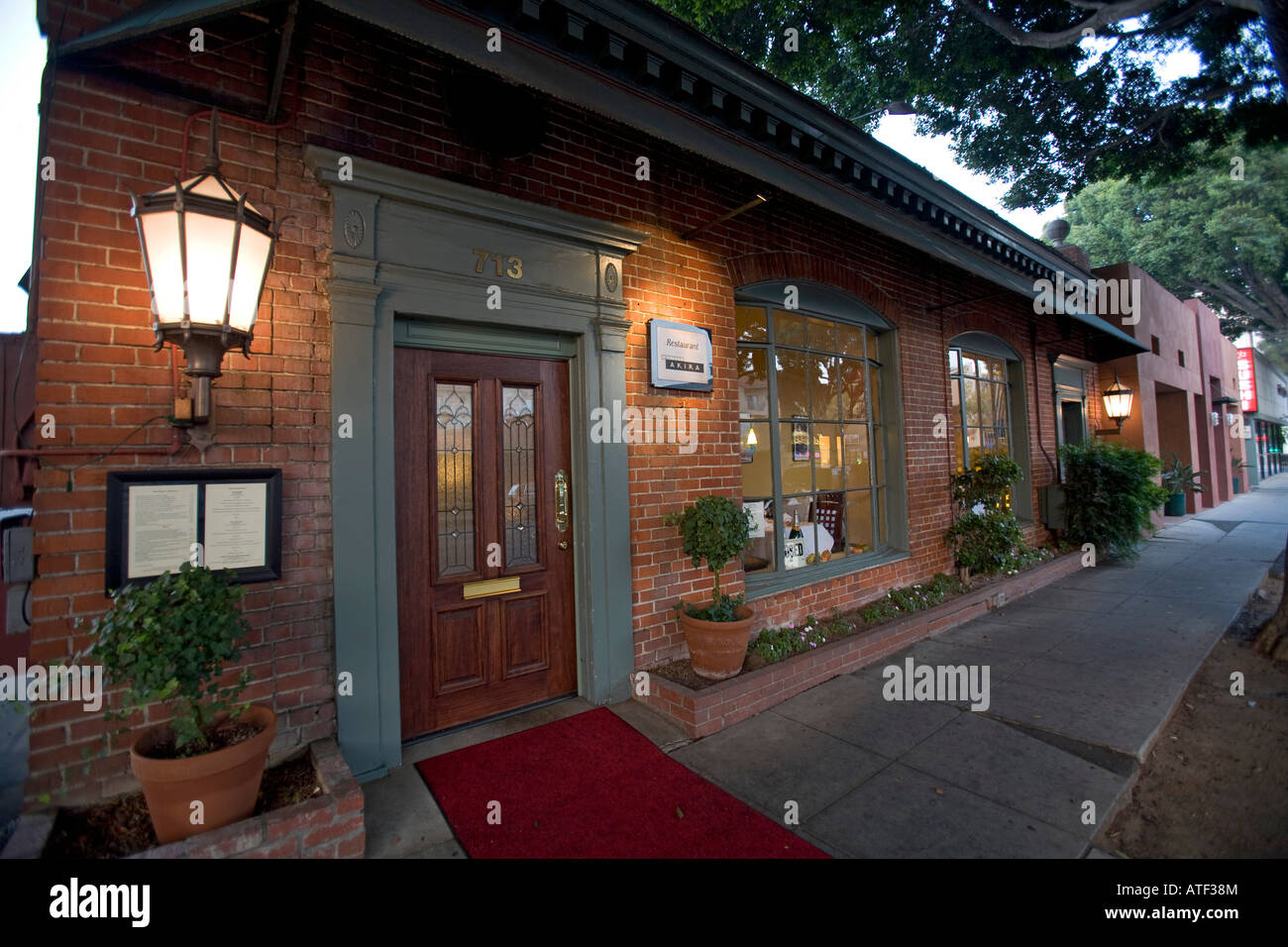 Akira Restaurant Green Street Playhouse Bezirk, Pasadena, Los Angeles County, Vereinigte Staaten Stockfoto