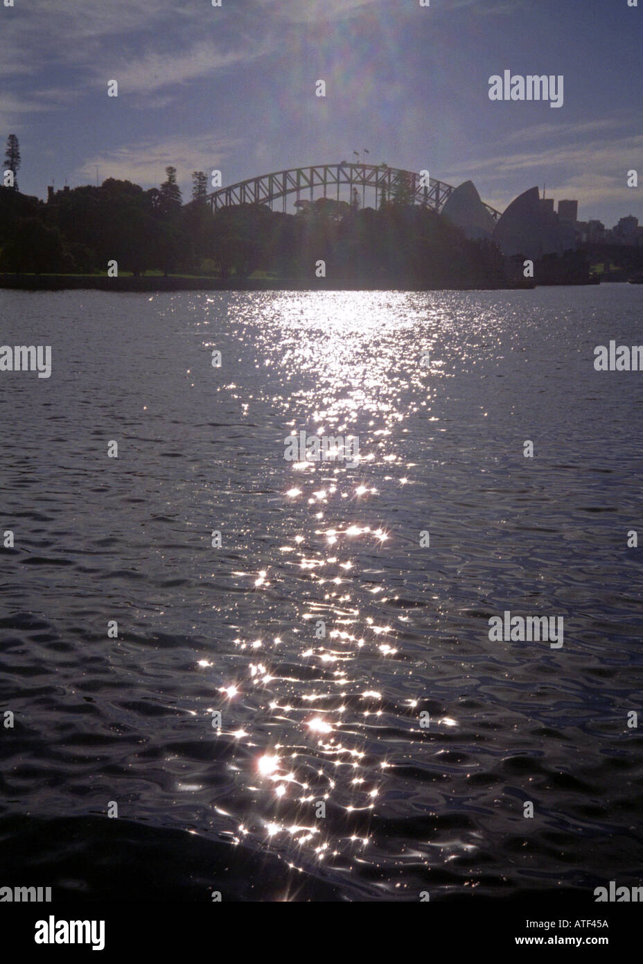 Suggestive atemberaubenden farbenfrohen Sonnenuntergang Naturschauspiel Displaybeleuchtung Phänomen Ray-Sydney Sidney New South Wales Australien Stockfoto