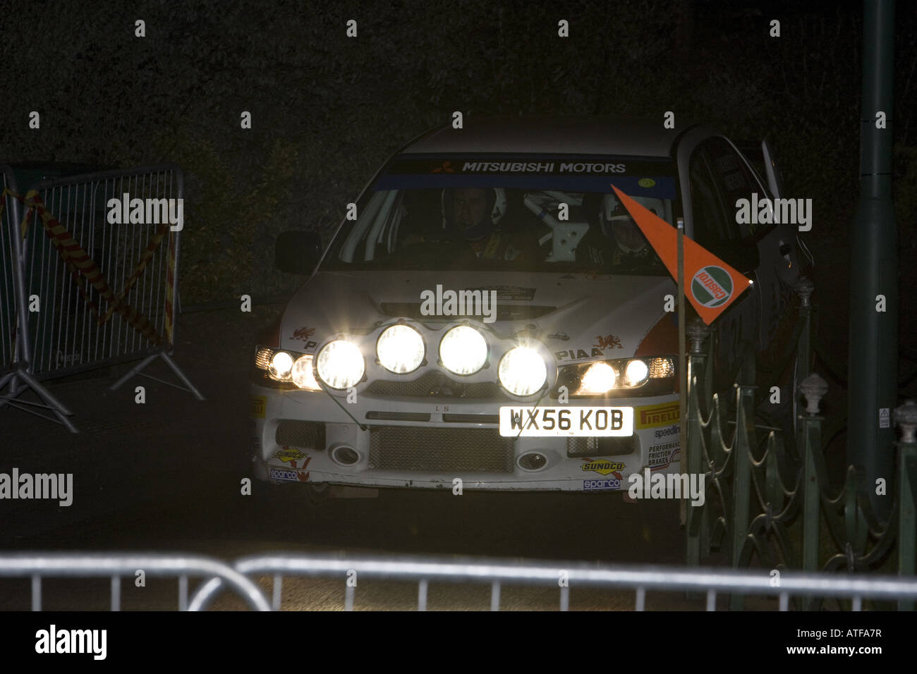 Rallye Sunseeker Pirelli MSA Schotter-Rallye-Europameisterschaft 2008 Stockfoto