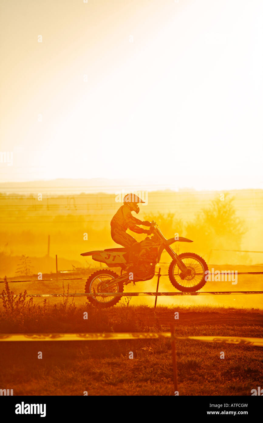 Motocross-Rennen in Italien Stockfoto